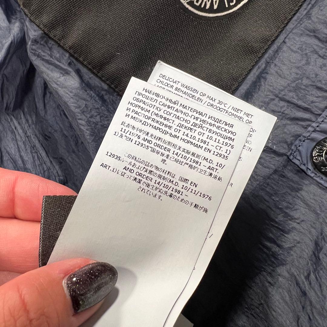 ストーンアイランド　ダウンベスト　ネイビー　S