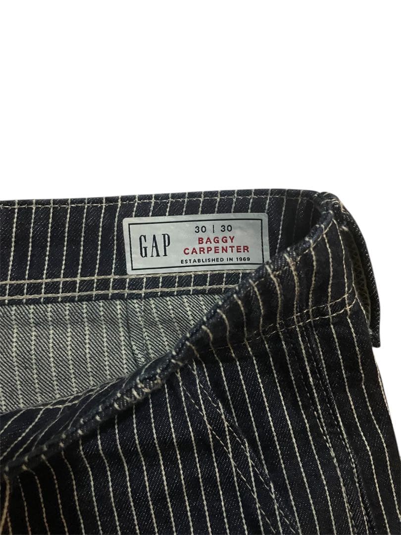 GAP BAGGY CARPENTER ストライプパンツ 30W30L