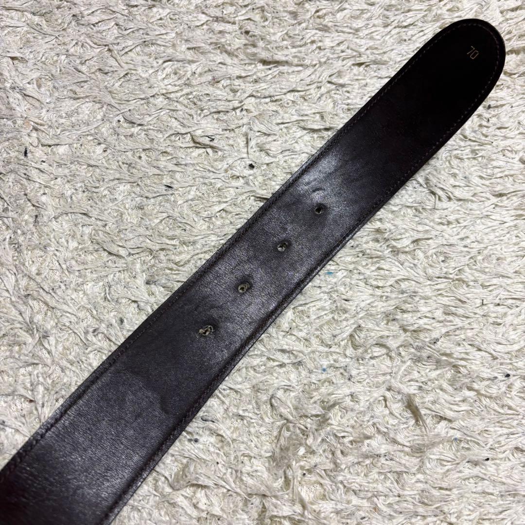 正規品 GUCCI オールドグッチ インターロッキング ベルト ゴールド 茶色系