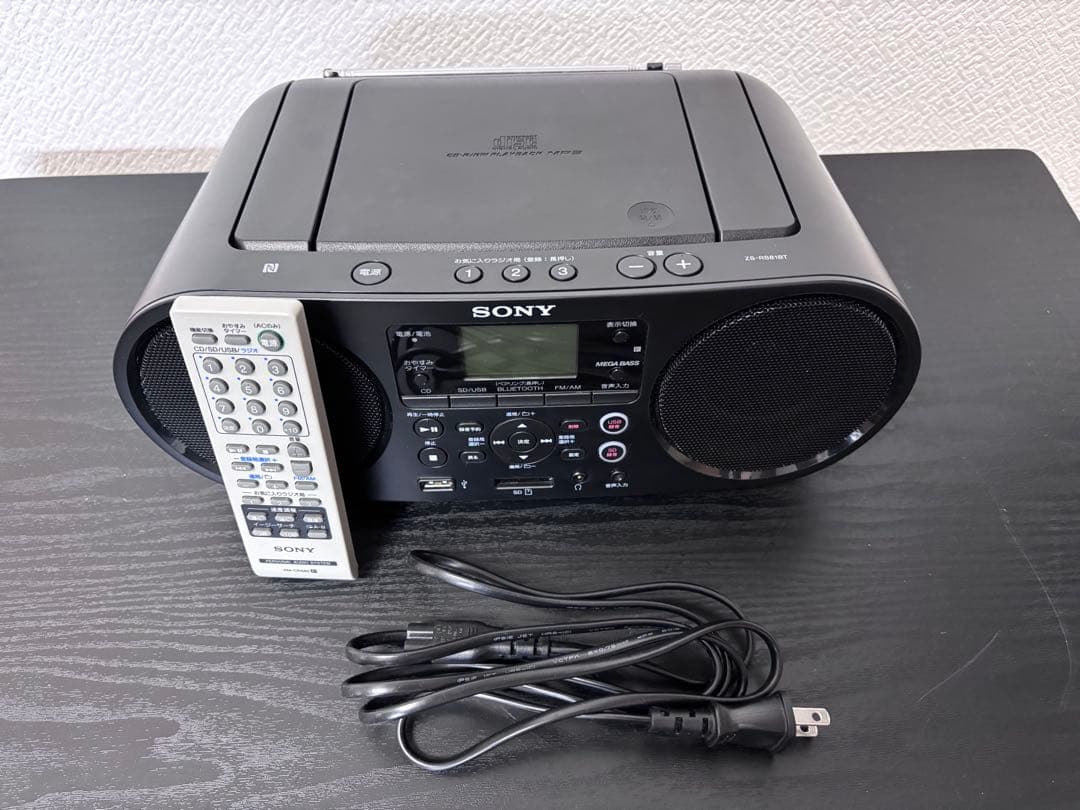 SONY ZS-RS81BT CDラジオ Bluetooth対応 リモコン付き