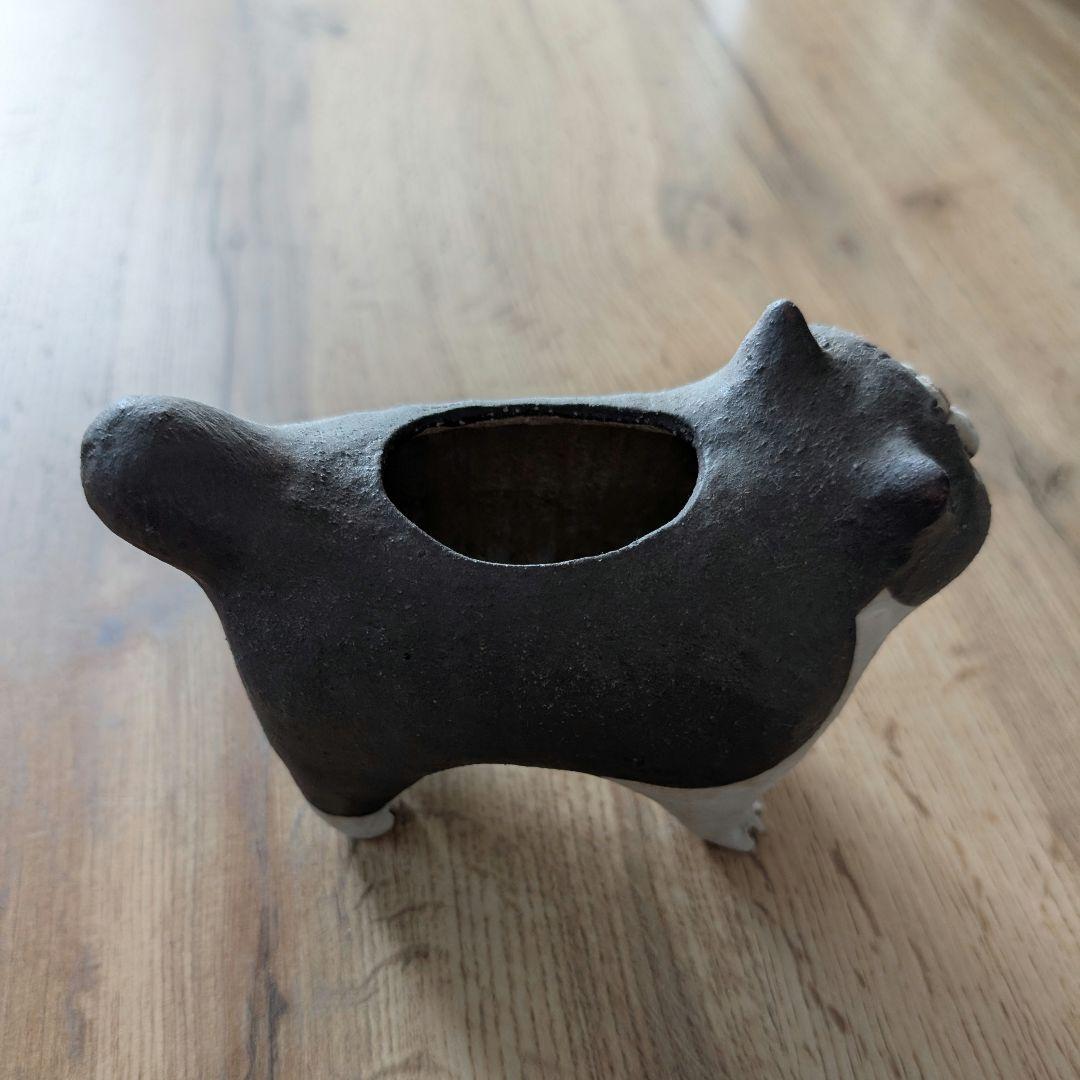 かとうゆみ　ねこの置物