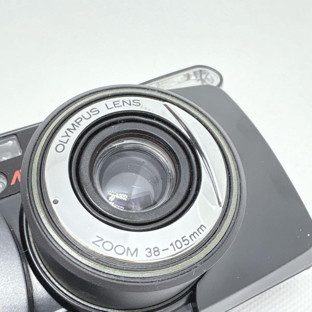 【美品】 動作確認済み OLYMPUS μ（ミュー） ZOOM 105 黒 希少