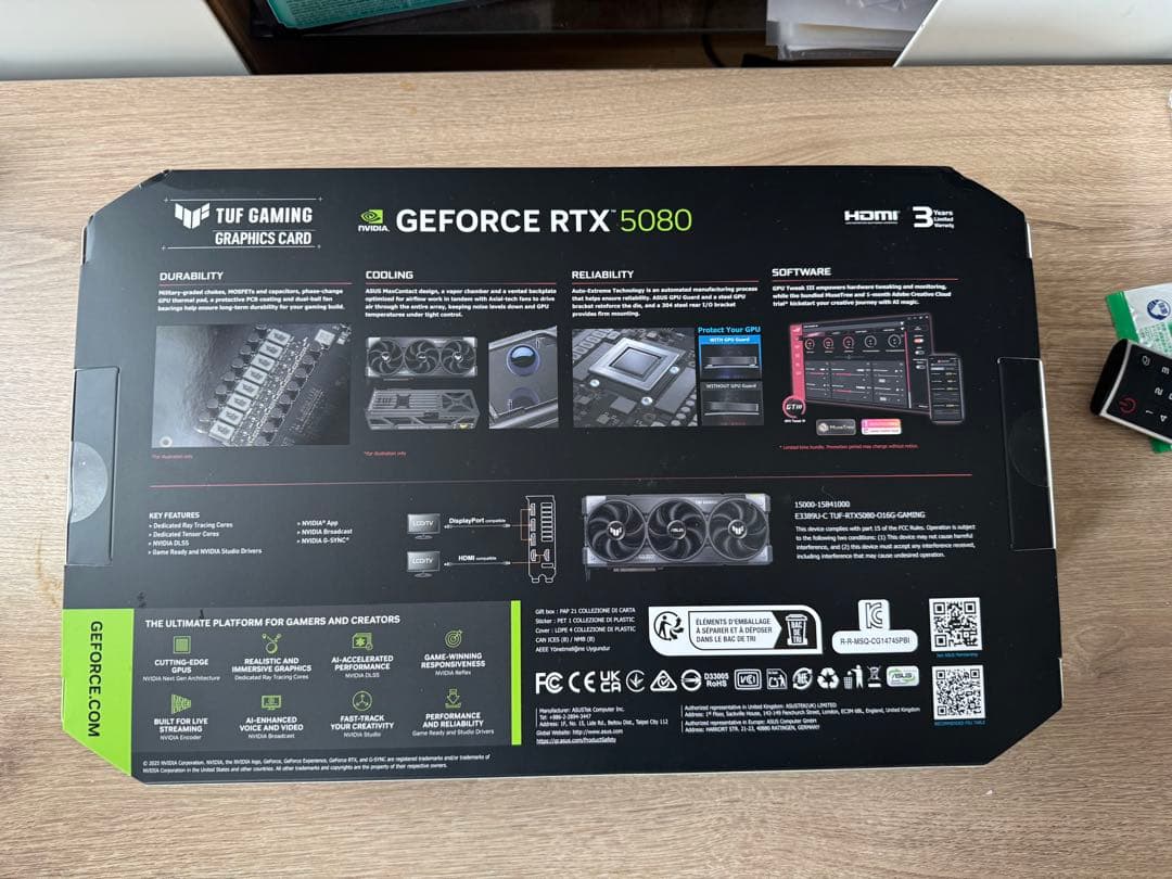 ASUS TUF GAMING RTX5080 OC 新品未使用