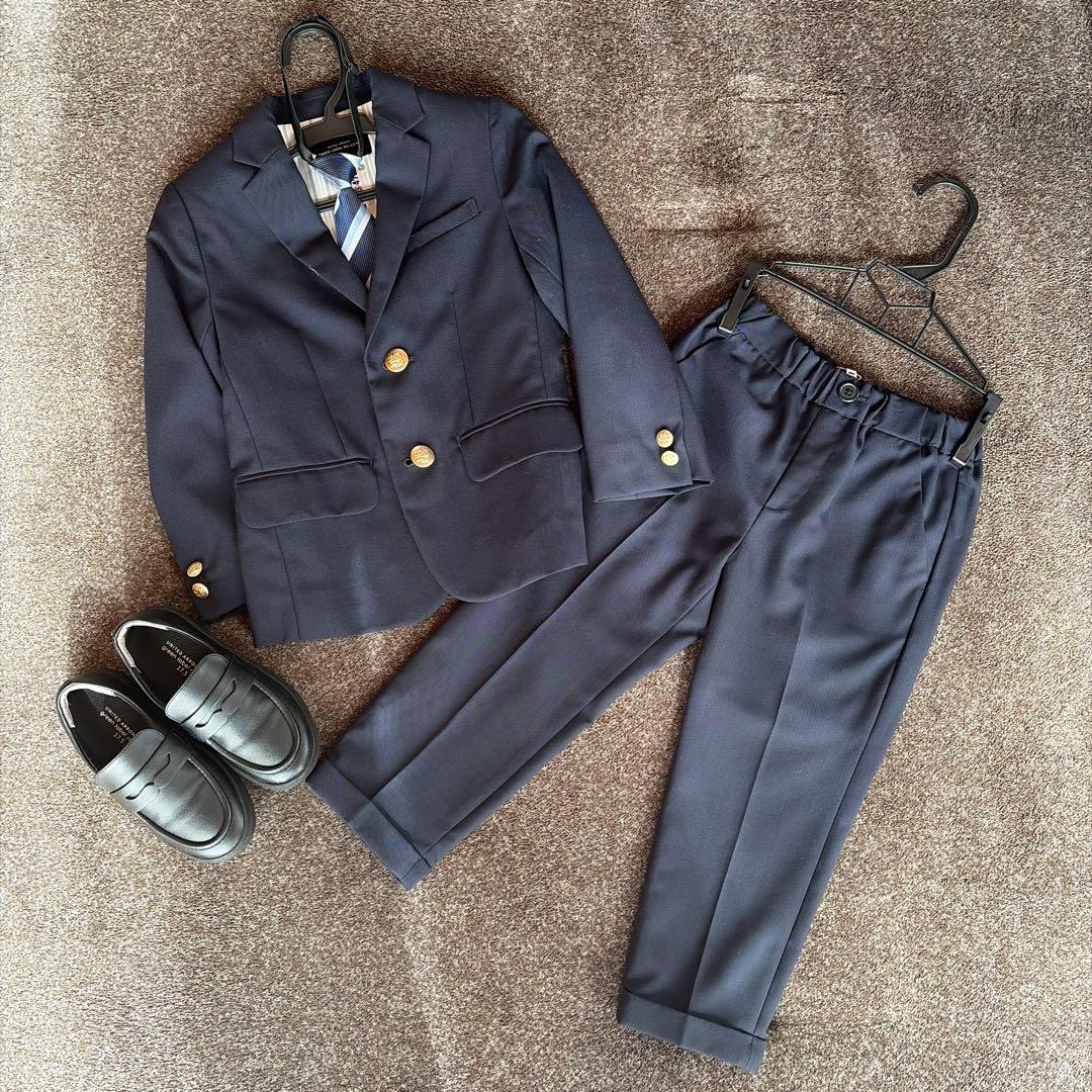 green label relaxingセレモニースーツ110cm靴ネクタイ付き