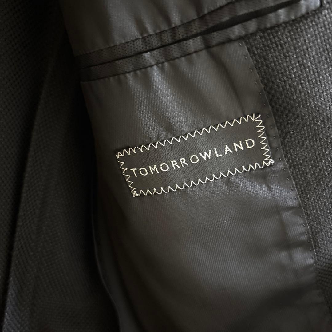 トゥモローランド　ブラック　ウールジャケット　サイズ50 ロロピアーナ生地