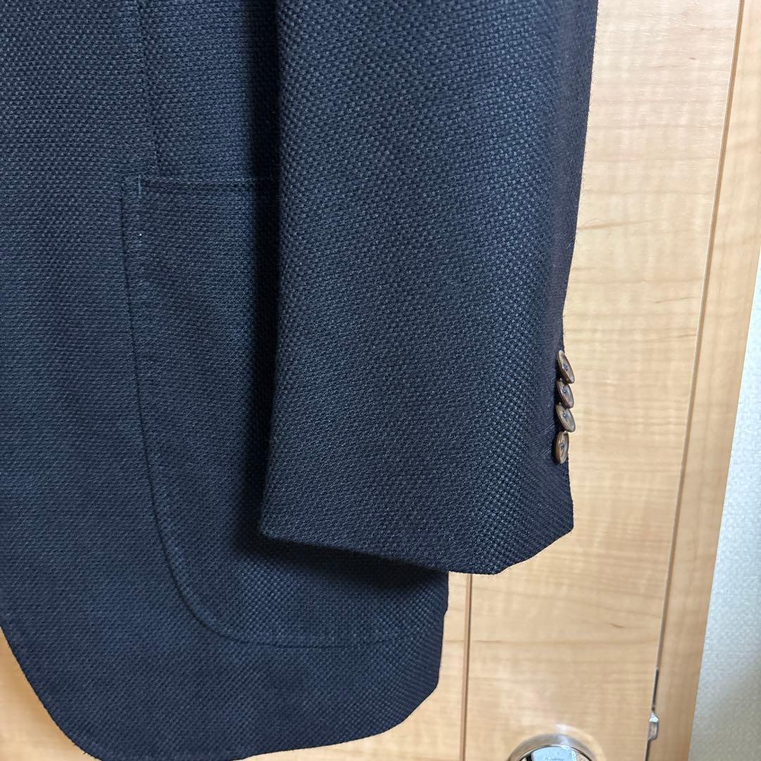 トゥモローランド　ブラック　ウールジャケット　サイズ50 ロロピアーナ生地