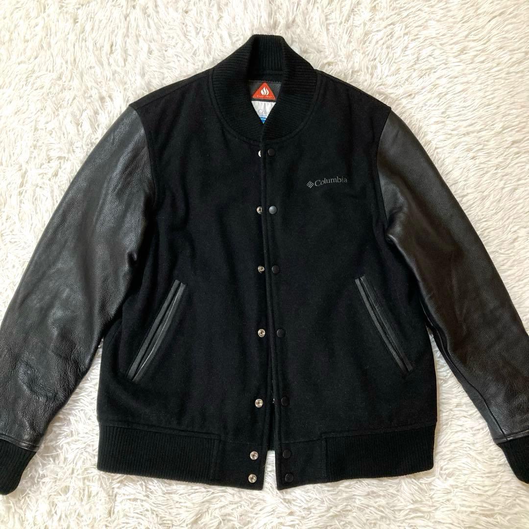 【コロンビア】 スタジャン　オニヒート カウレザー×メルトンウール