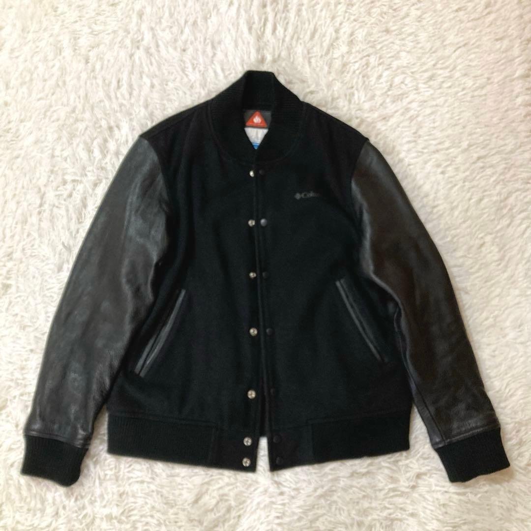 【コロンビア】 スタジャン　オニヒート カウレザー×メルトンウール