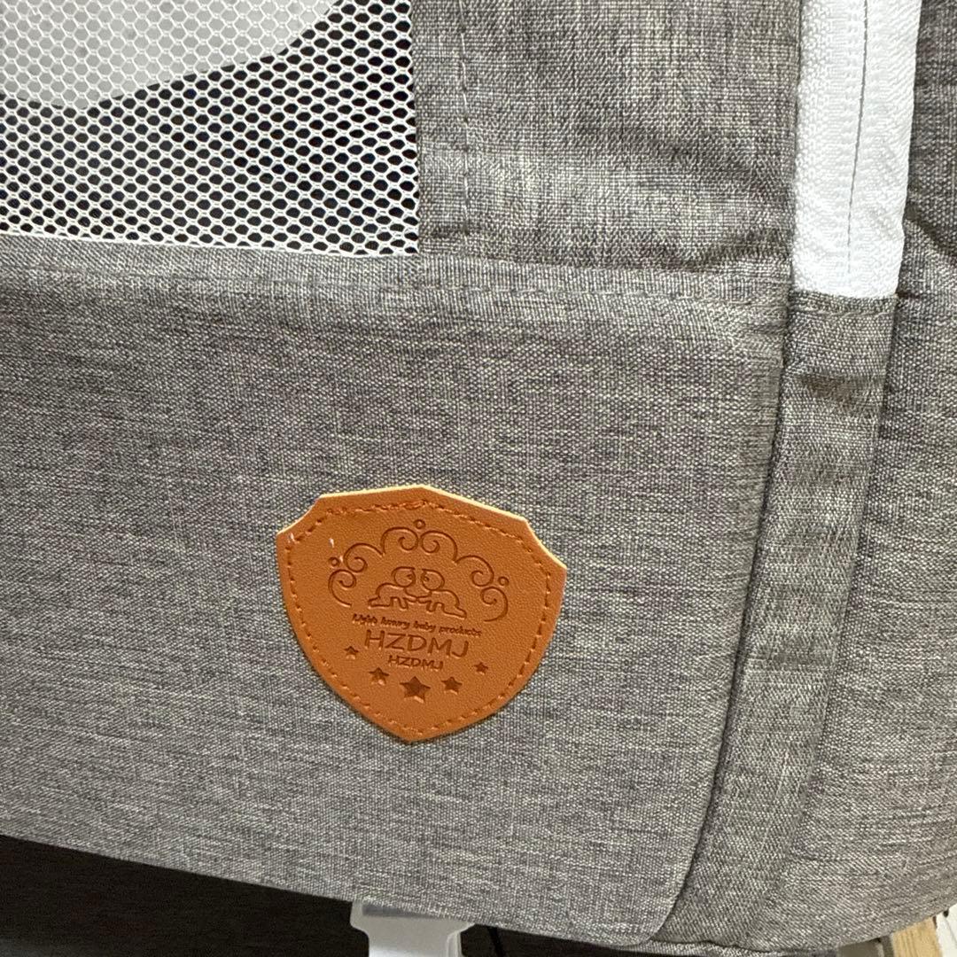 HZDMJ　グレー　ベビーベッド