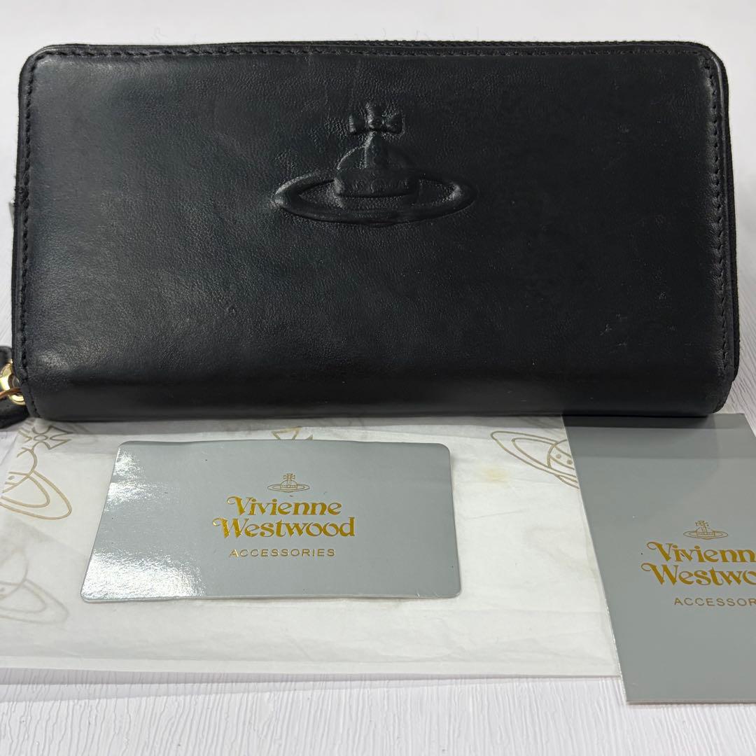 新品同様‼️ ヴィヴィアンウエストウッド　財布　長財布　オーブ　ラウンドファスナー