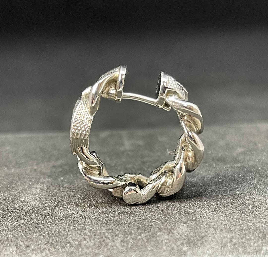 超レア廃盤美品】GUCCIゴルメット インターロッキングG フープピアス