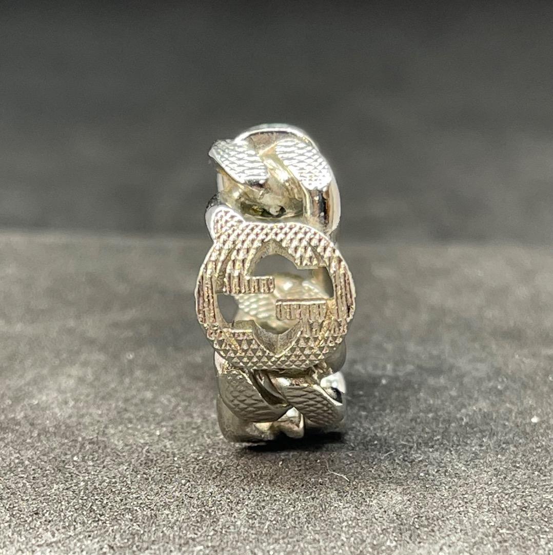 超レア廃盤美品】GUCCIゴルメット インターロッキングG フープピアス