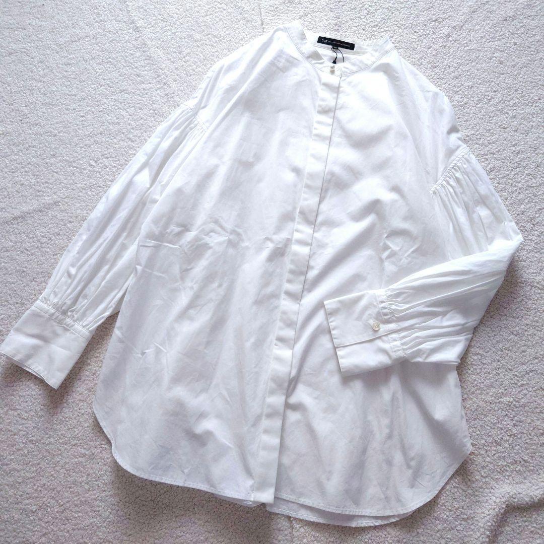 タグ付 23区 洗える CANCLINI ボリュームスリーブ シャツ 大きい