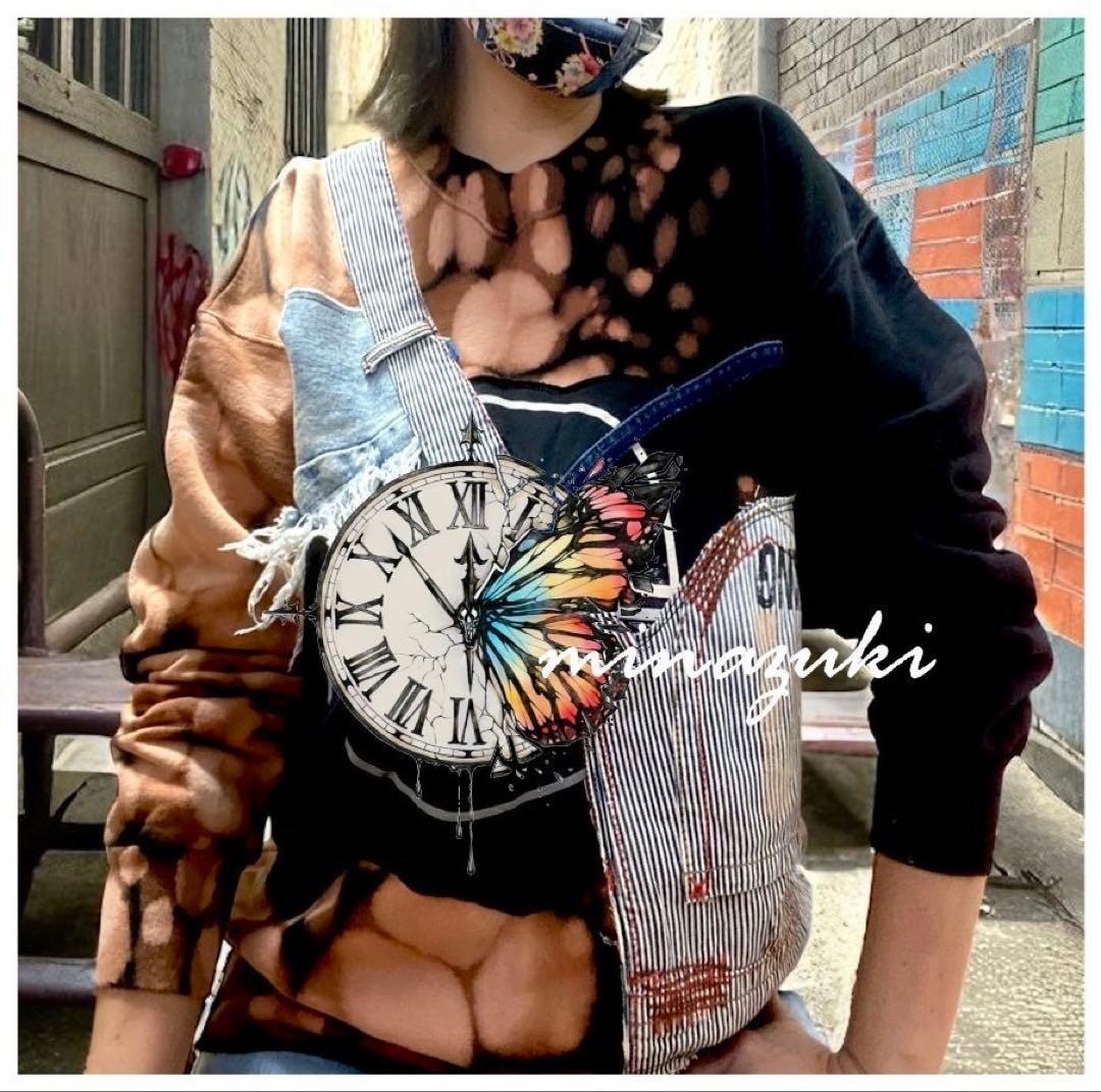 ちびすけ！週末セール！オーバーオール☆デニムパッチワーク☆デニムリメイク