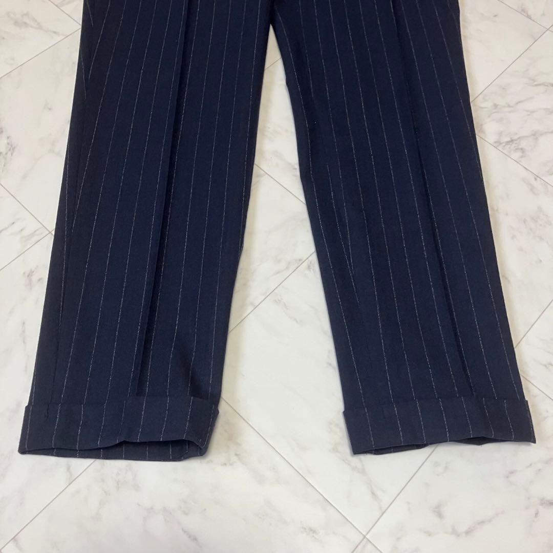 スーツセレクト スーツ セットアップ　ネイビー メンズ AB6 イタリア生地