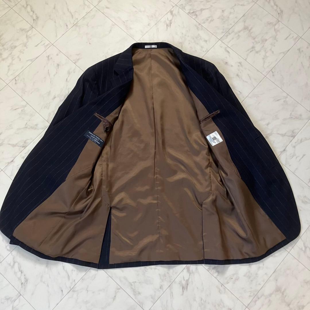 スーツセレクト スーツ セットアップ　ネイビー メンズ AB6 イタリア生地