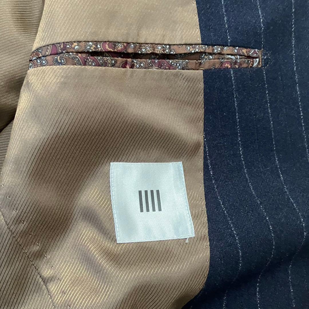 スーツセレクト スーツ セットアップ　ネイビー メンズ AB6 イタリア生地