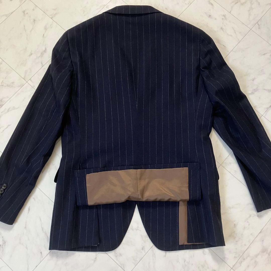 スーツセレクト スーツ セットアップ　ネイビー メンズ AB6 イタリア生地