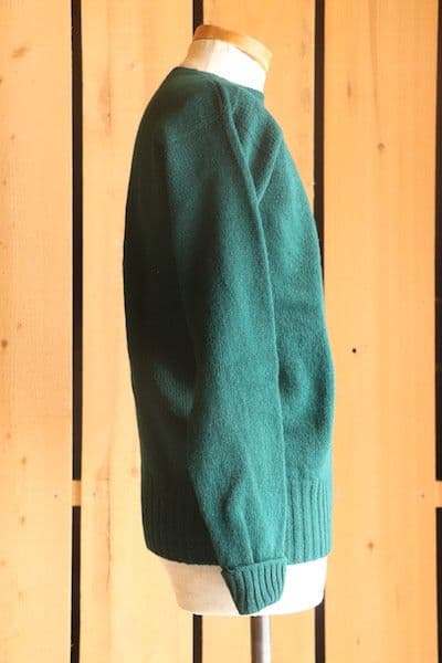 ANATOMICA SHETLAND SWEATER ダークグリーン 40