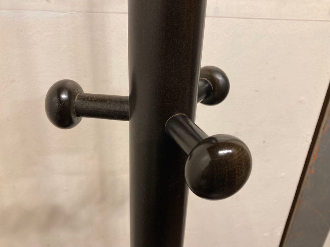 秋田木工 曲木家具 no.45 コートハンガー ポールハンガー 無垢材 黒