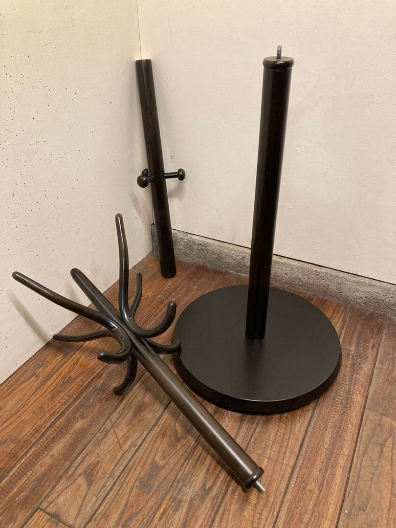 秋田木工 曲木家具 no.45 コートハンガー ポールハンガー 無垢材 黒