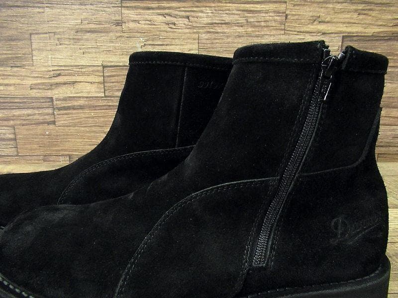 廃盤 新品 ダナー スエードレザー サイドジップ ワーク ブーツ 黒 26.0①