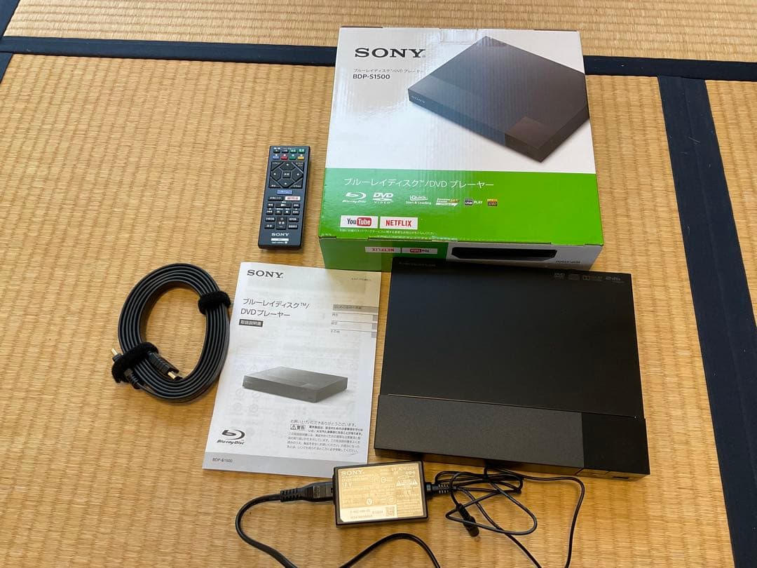 SONY Blu-rayDiskプレイヤー　BDP-S1500 2024年製