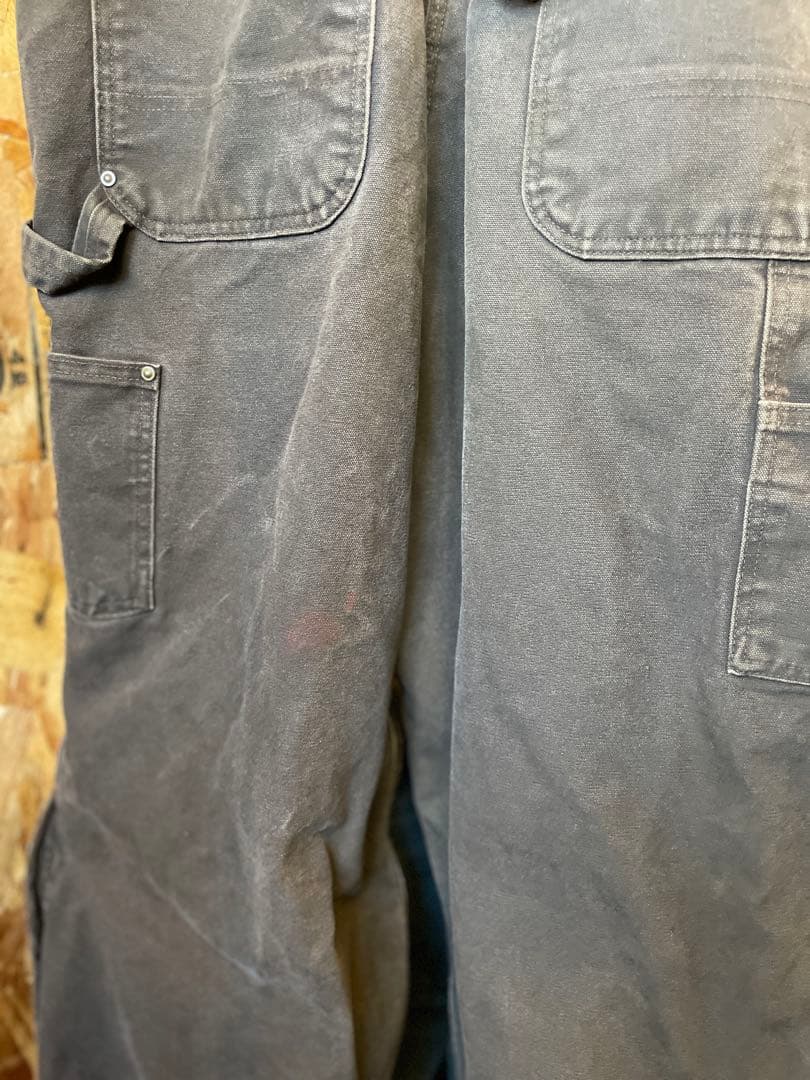Carhartt オーバーオール USA製 焦茶 ダークブラウン ダック