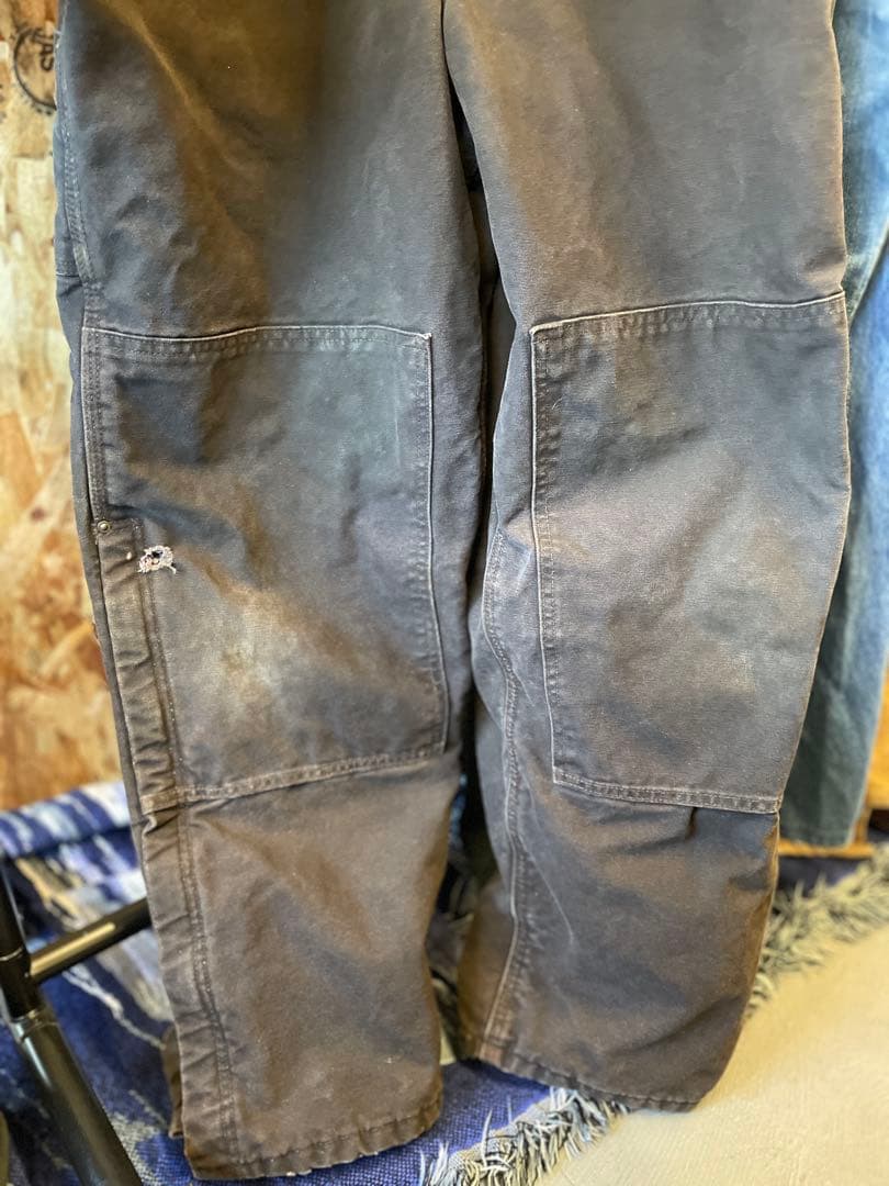 Carhartt オーバーオール USA製 焦茶 ダークブラウン ダック