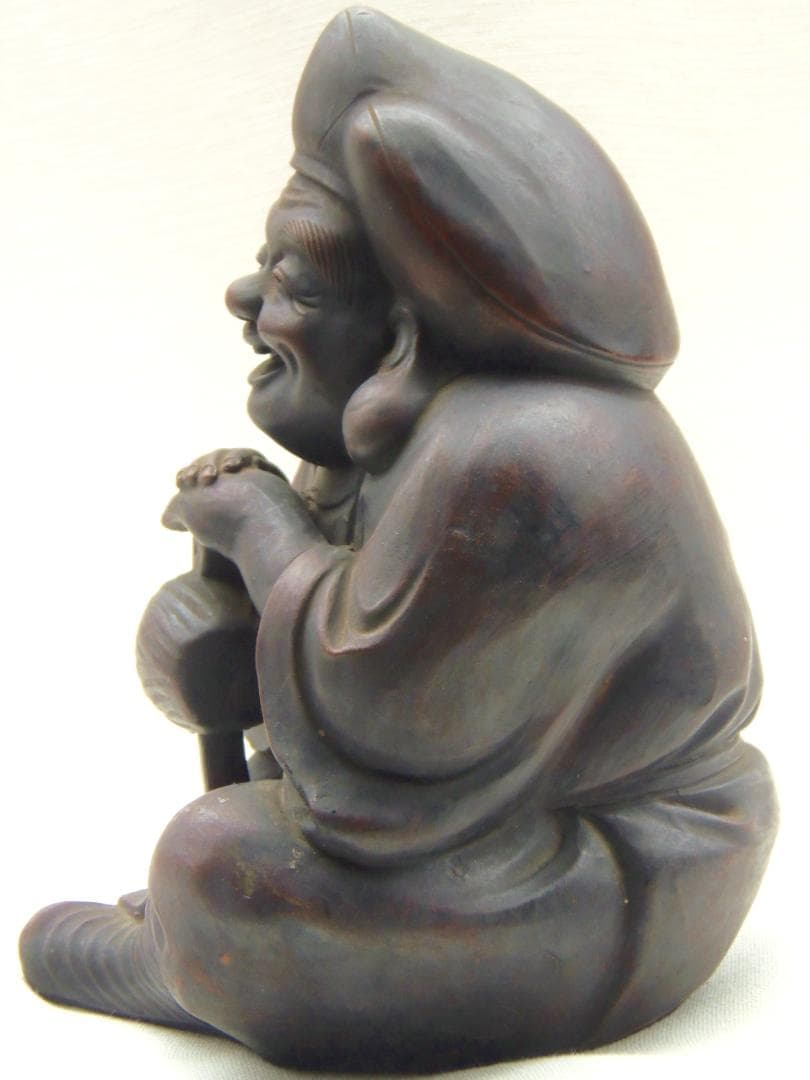 古備前 七福神 座大黒天 大黒様 置物 珍品 レア古備前・レア備前焼 骨董品