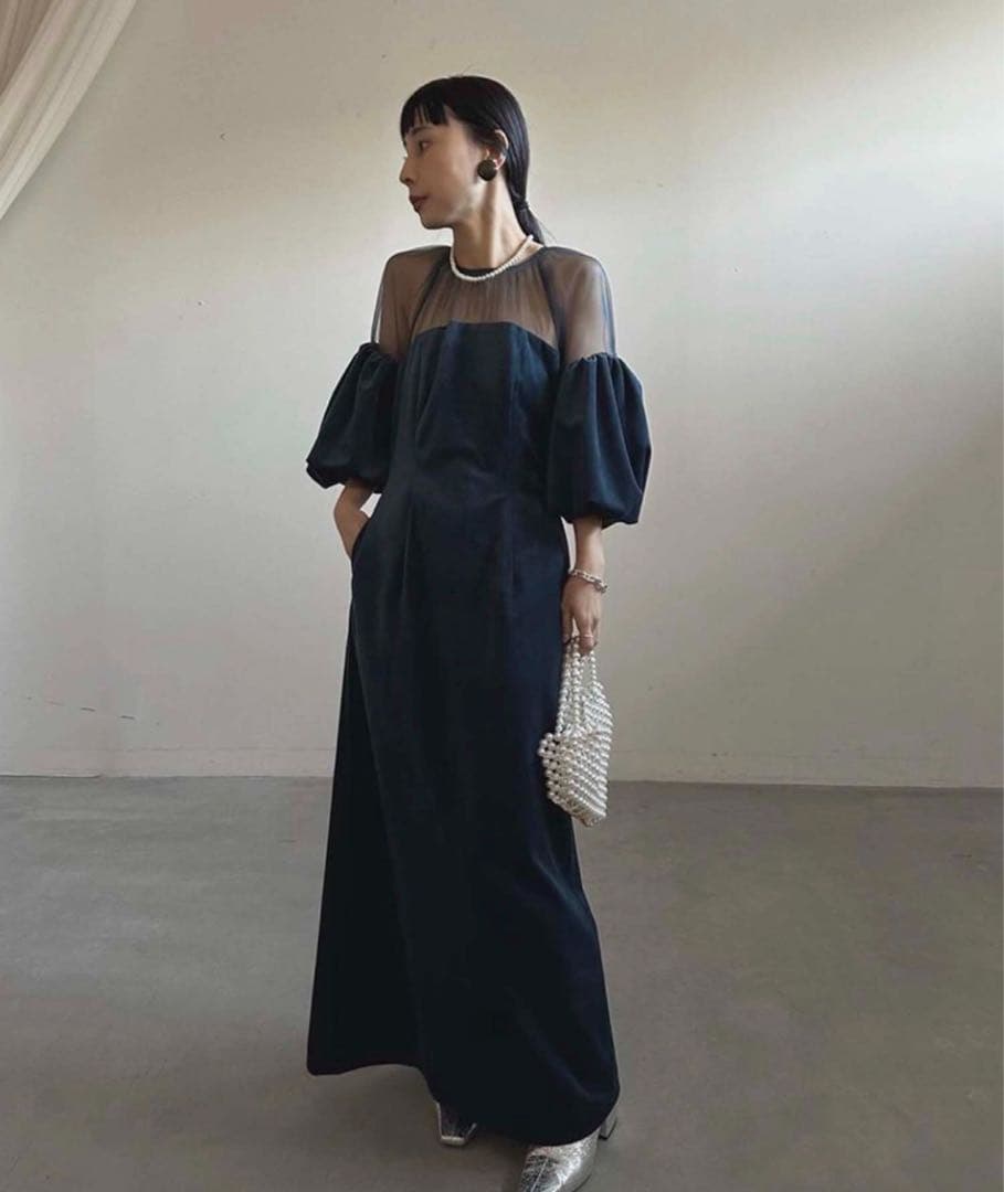 ameri vintage ドレス　ワンピース　ベロア