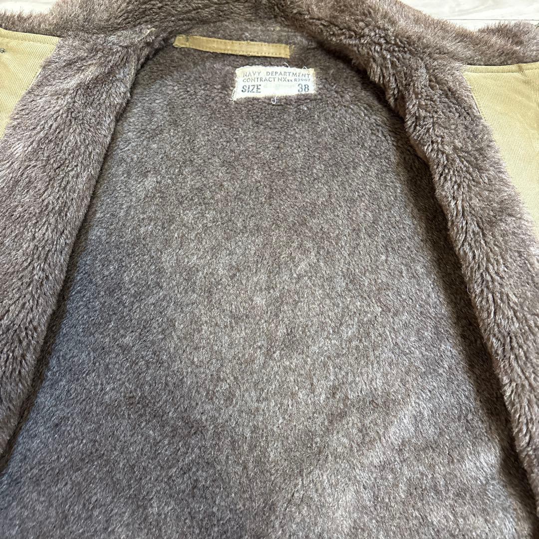 40s US NAVY N-1 n1デッキジャケット 実物 38 USN 前期型