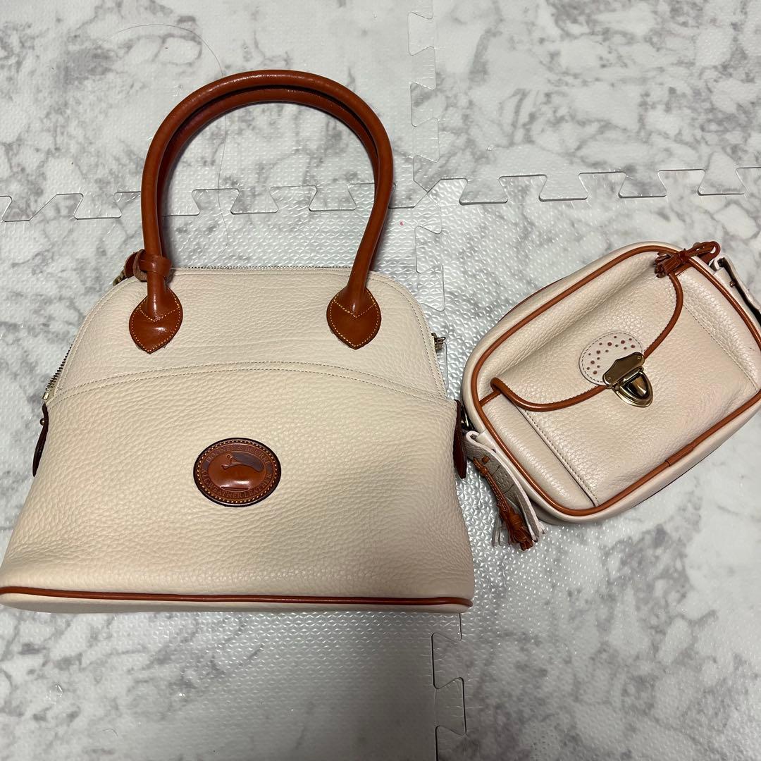 希少ポーチ付 ドゥーニー＆バーク ハンドバッグ 2way ヴィンテージ