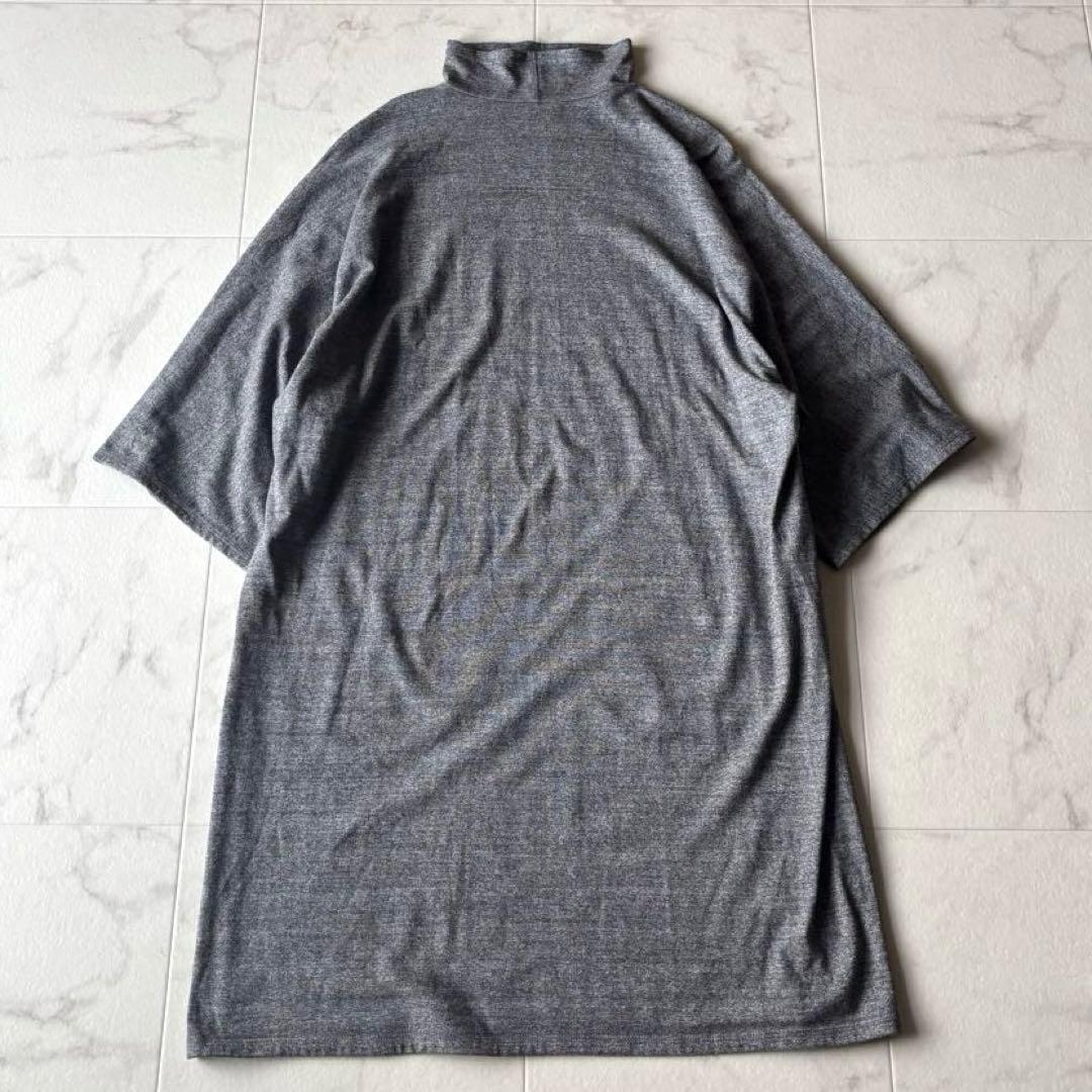 美品*ヨーガンレール コットン タートルネック ドルマンチュニック グレー