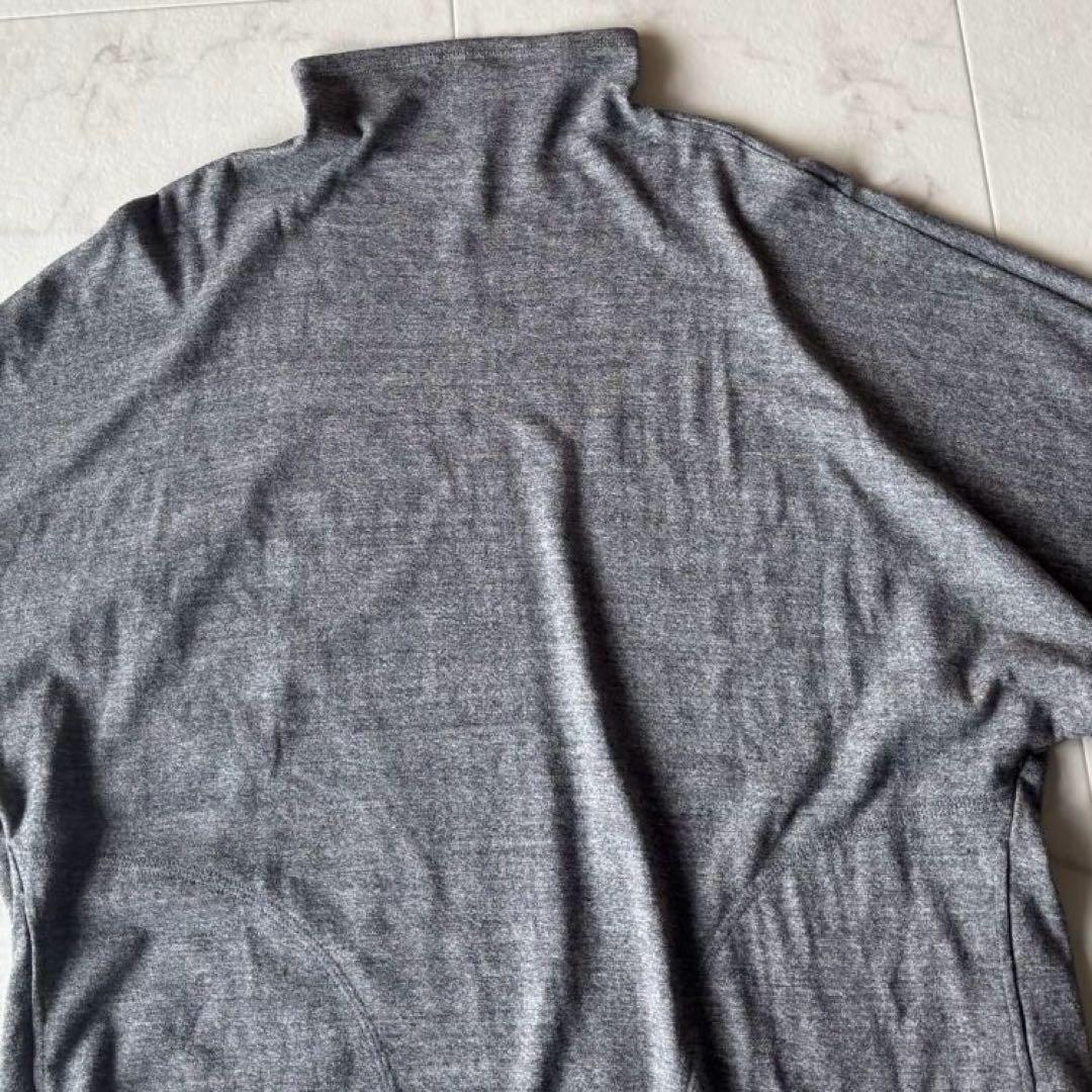 美品*ヨーガンレール コットン タートルネック ドルマンチュニック グレー