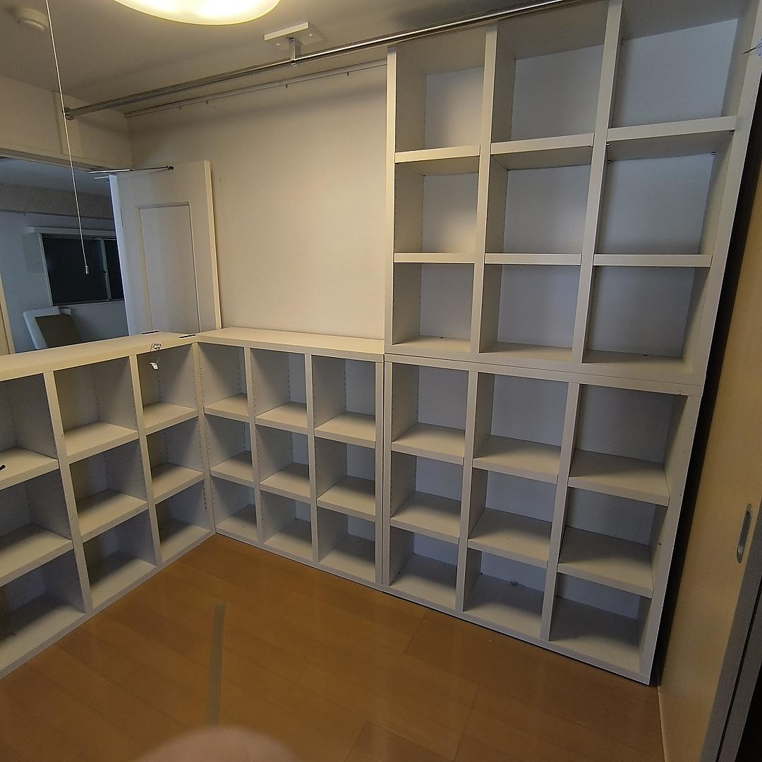 【2/20迄】110cm正方形 本棚 ナンバー① 3つ星素材 250サイズ送料込