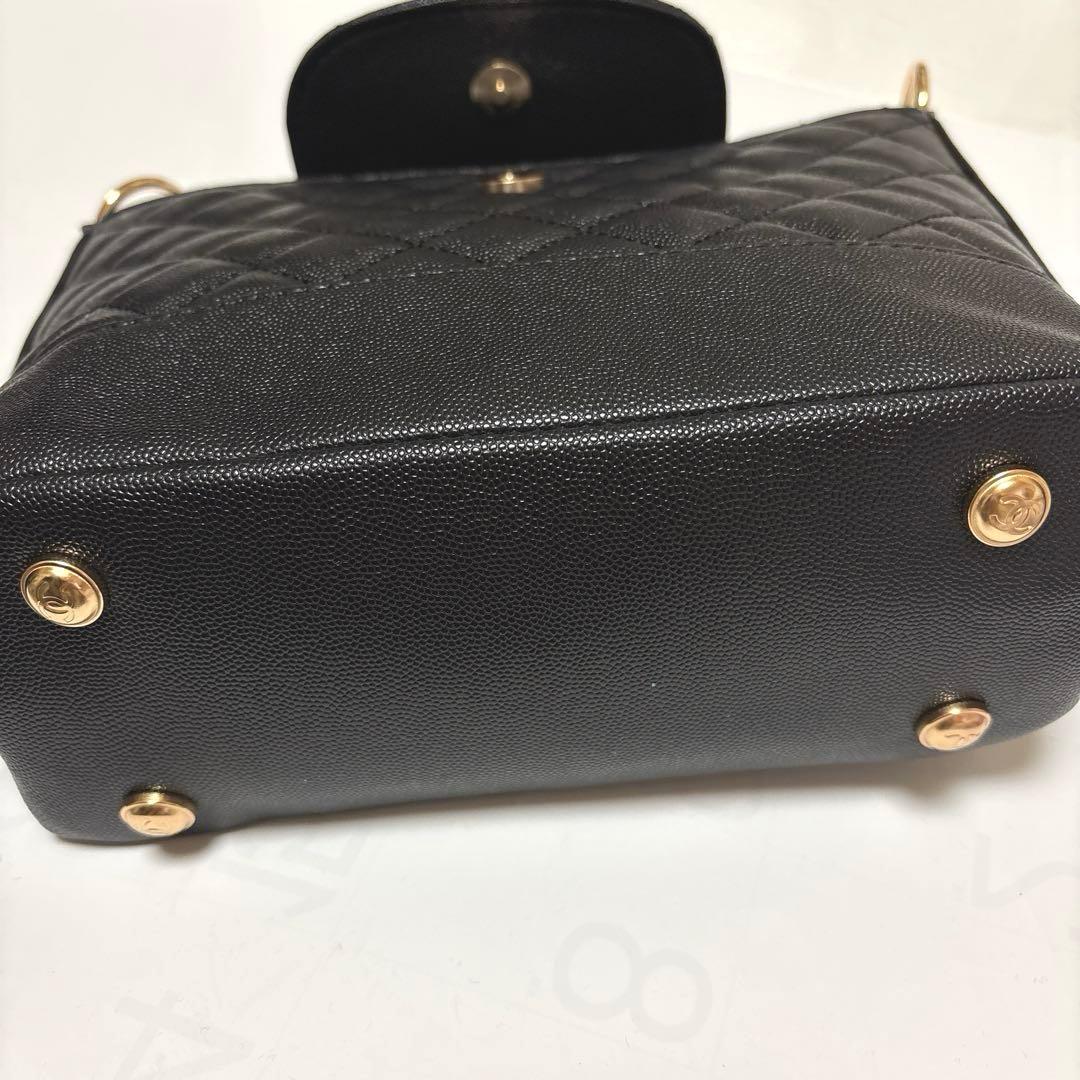 ノベルティ　キルティングショルダーバッグ　ブラック