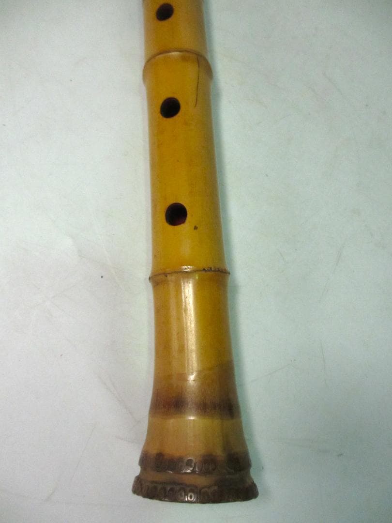 尺八　小澤候雲 作　管楽器　和楽器　竹製