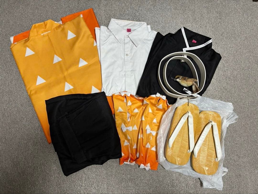 鬼滅の刃 我妻善逸 コスプレ衣装 コストモ製