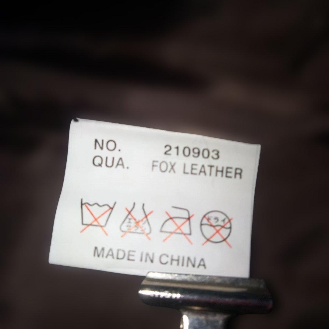 Jackrose ファー ベスト 3 フォックス+レザー ユニセックス