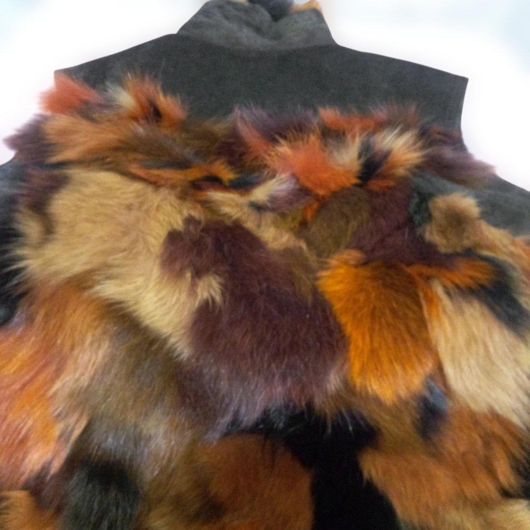 Jackrose ファー ベスト 3 フォックス+レザー ユニセックス