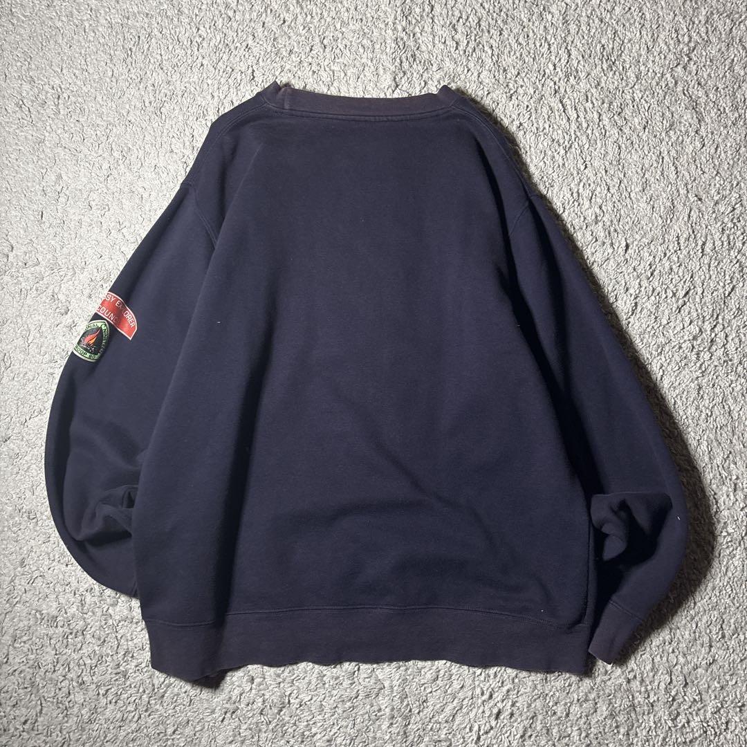 old stussy スウェット　トレーナー　90s 紺タグ　フェード　ロゴ