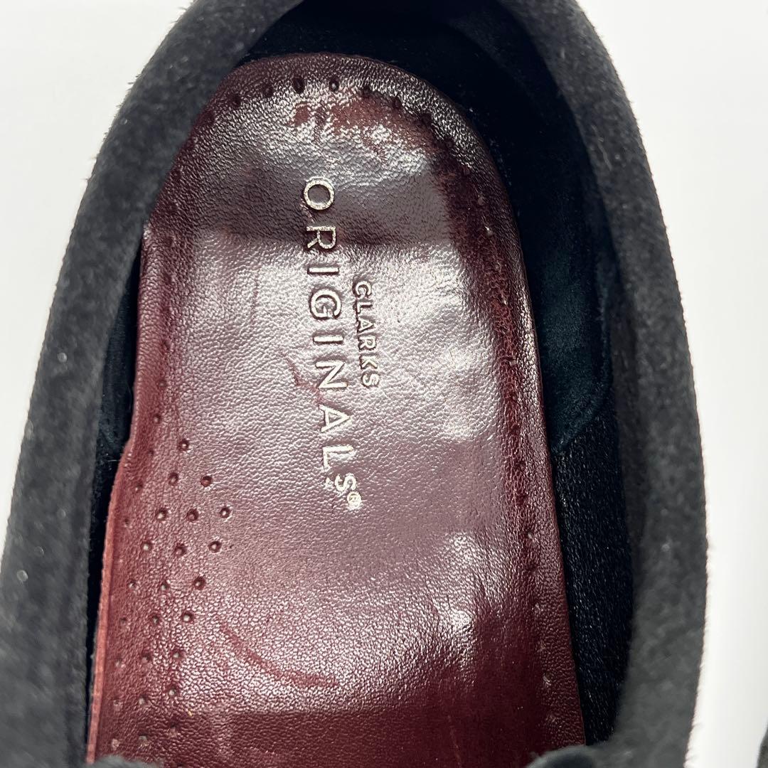 【美品】CLARKS クラークス　ワラビー 【26.5】ブラック　スエード