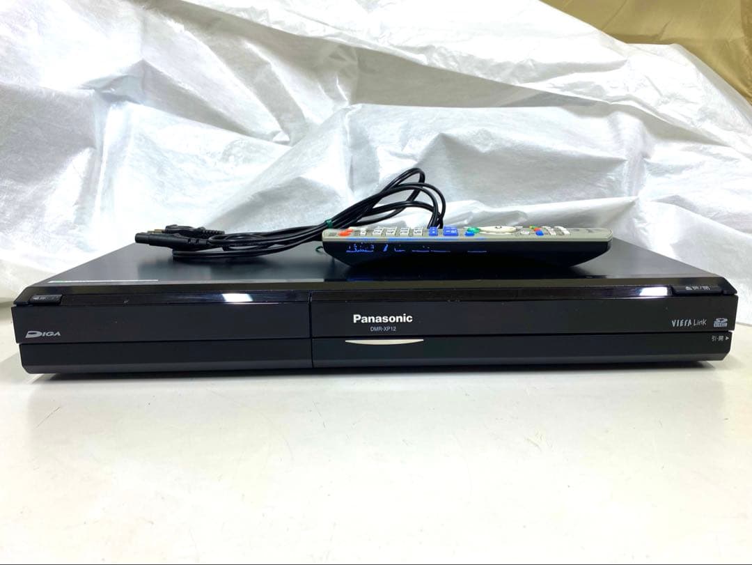 Panasonic DMR-XP12 DVDレコーダー　リモコン・電源ケーブル付