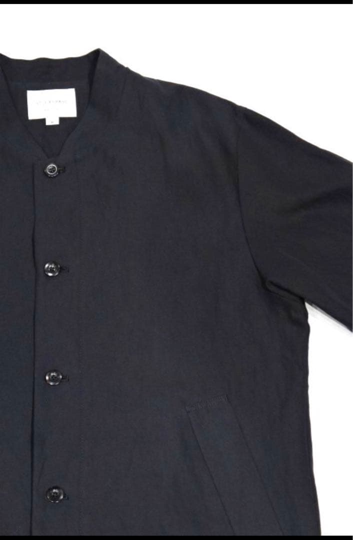 still by hand コットンリネン　ブルゾン　ダークネイビー　50