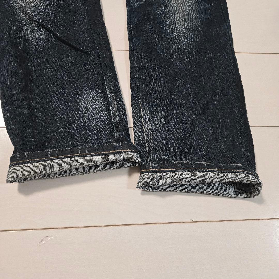 PPFM ダブルウエスト　デニム　ジーンズ　y2k archive レザー