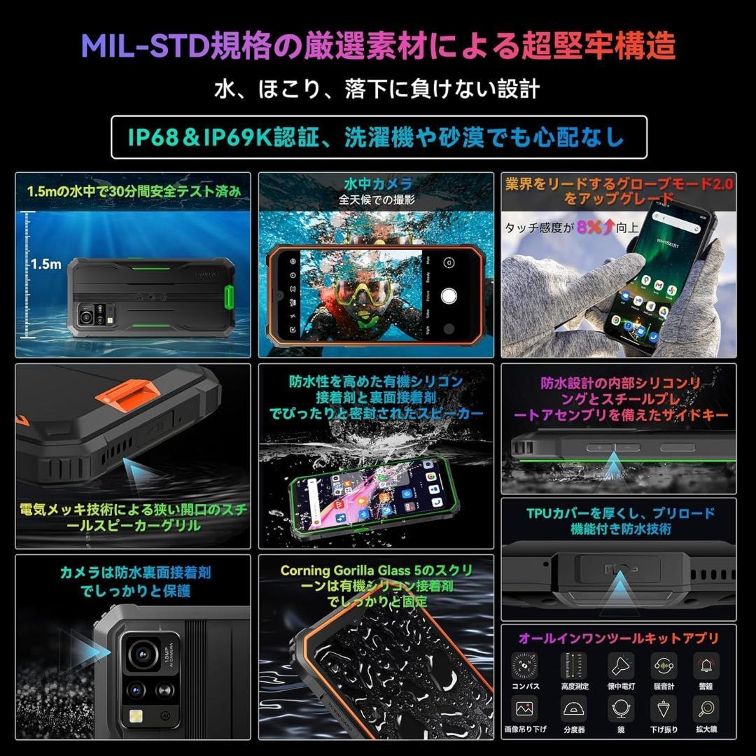 げっぱらさま　　 タフネススマホ BV4800Pro Android14