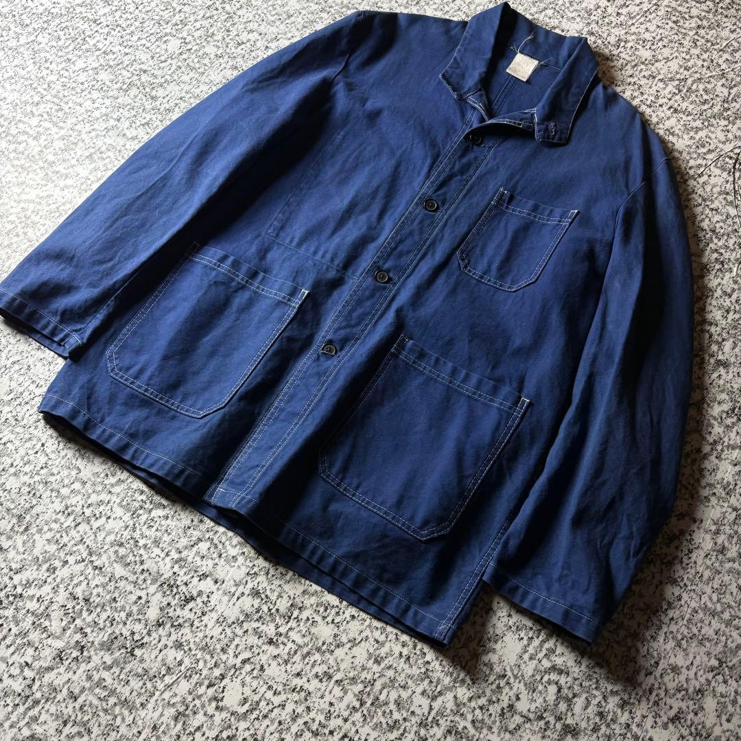 【90sフランス製】ユーロワーク　ヴィンテージカバーオール　ワークジャケット