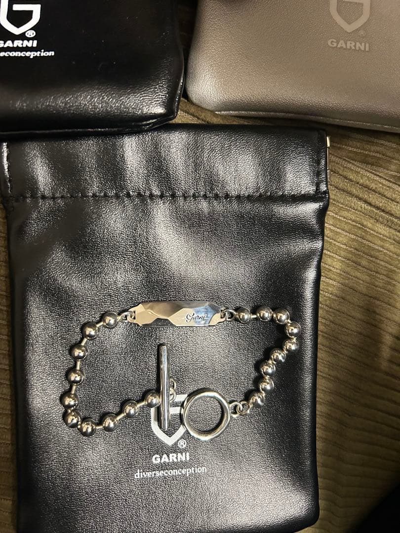 GARNI シルバー ボールチェーン ウォレットチェーン