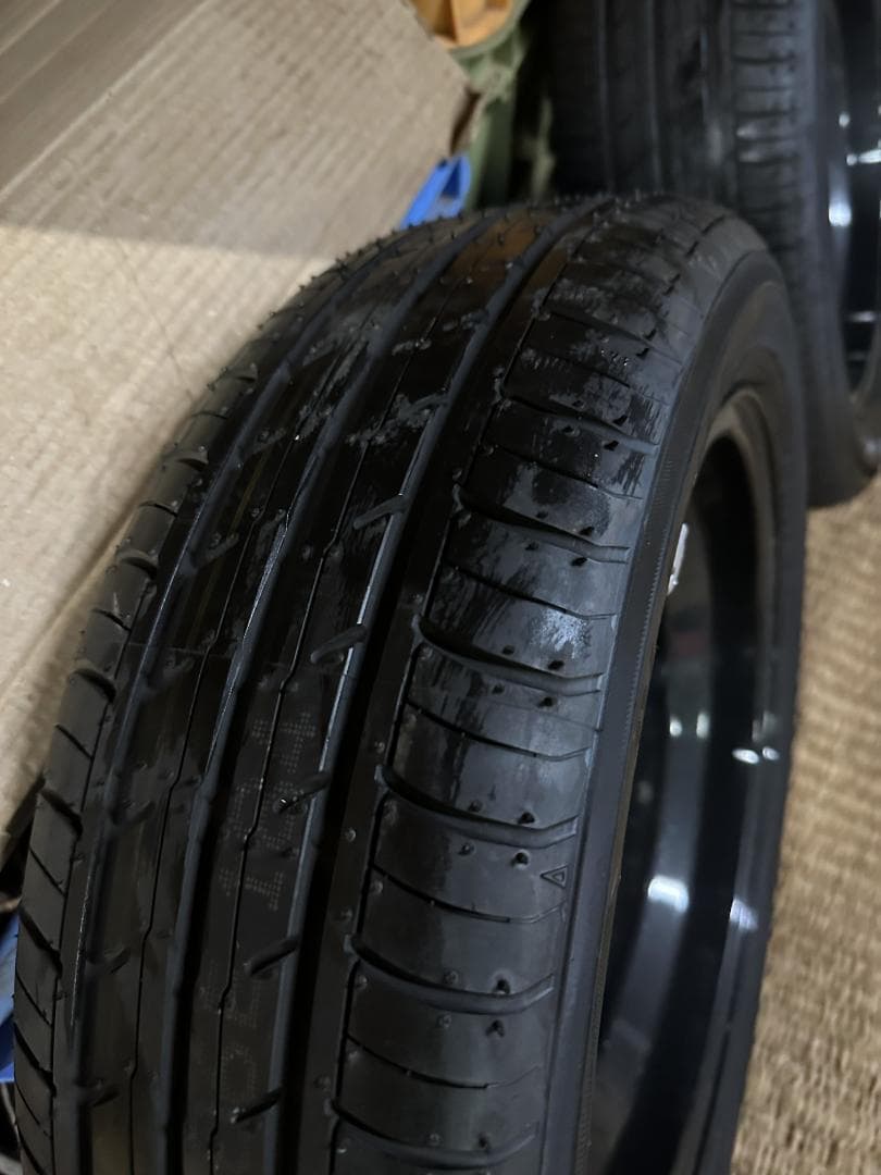 新車外し　SUZUKI スペーシアカスタム　純正タイヤホイールセット2本